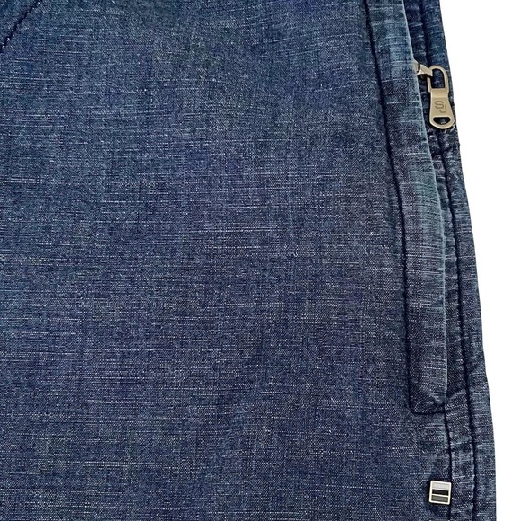 Sean John Mens Jean Shorts Size 40 Blue Wash Denim Loose Fit Wide Leg Streetwear - Picture 7 of 8